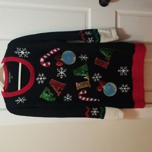 United states sweaters Women FA LA LA Ugly CHRISTMAS TunicLength SWEATER size XL
